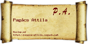 Pagács Attila névjegykártya