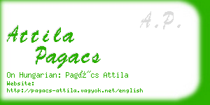 attila pagacs business card